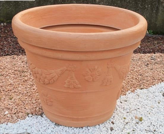 Vaso Tondo Festonato in Resina Tropea Cnfa 72 Vasar By Telcom