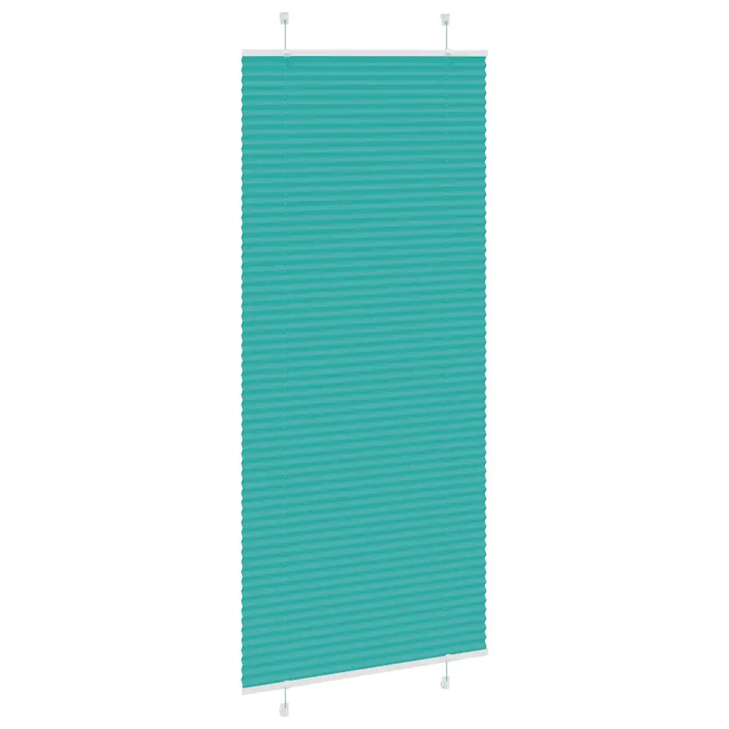 Tenda Plissettata Verde petrolio 95x200 cm Larghezza Tessuto