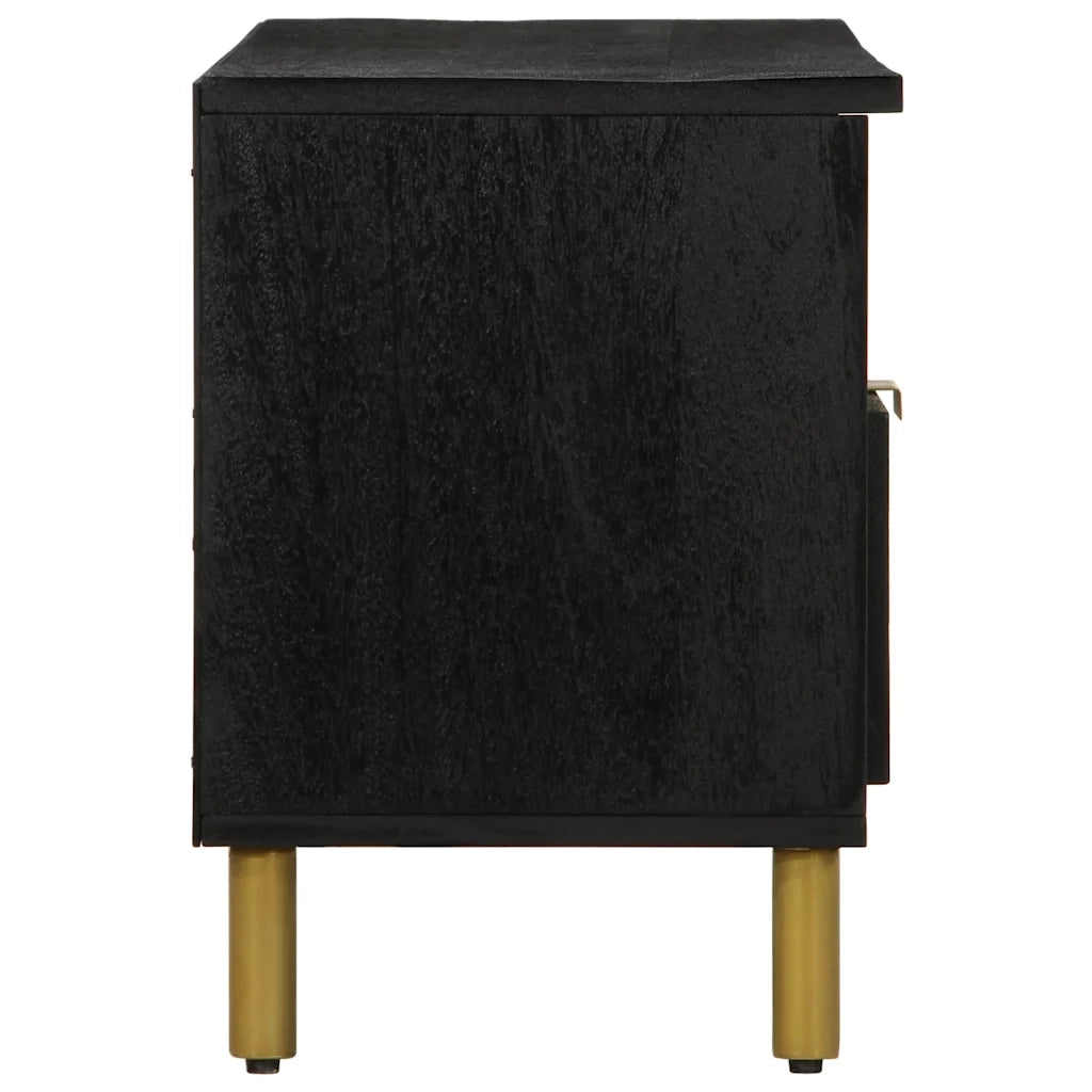 Mobile Porta TV Nero 100x33x46 cm in Legno Multistrato