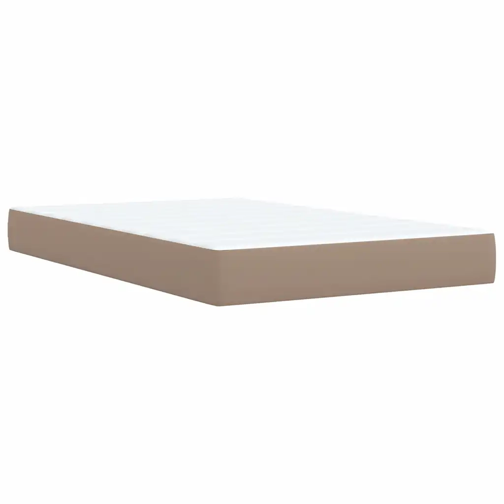 Giroletto a Molle con Materasso Cappuccino 120x190cm Similpelle