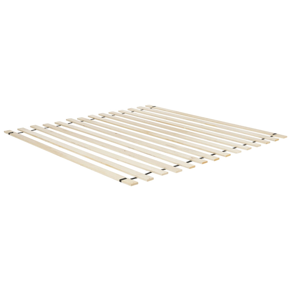 Letto matrimoniale in poliestere bouclè bianco imbottito con base a doghe e testiera rotonda 180 x 200 cm minimalista retrò