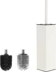 Asciugamano in metallo con setaccio in silicone e supporto incluso, 2 testine incluse - Design a parete quadrato