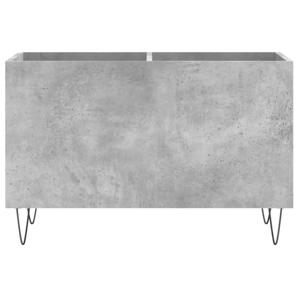 Mobile Porta Dischi Grigio Cemento 74,5x38x48 Legno Multistrato 831728