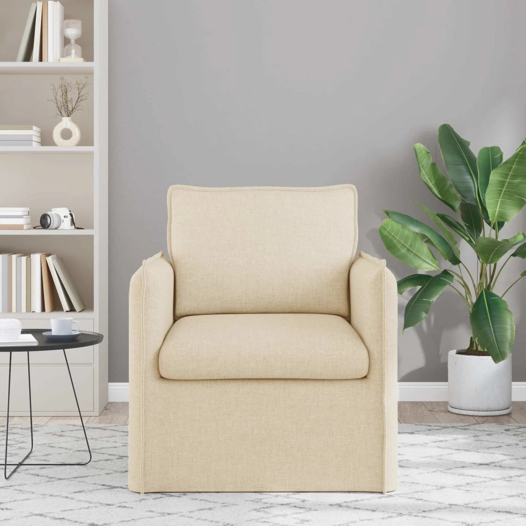 Divano Crema 75 x 82 x 85 cm Tessuto