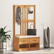 vidaXL Albero da Ingresso SANDNES 87x40x159,5 cm in Legno di Pino