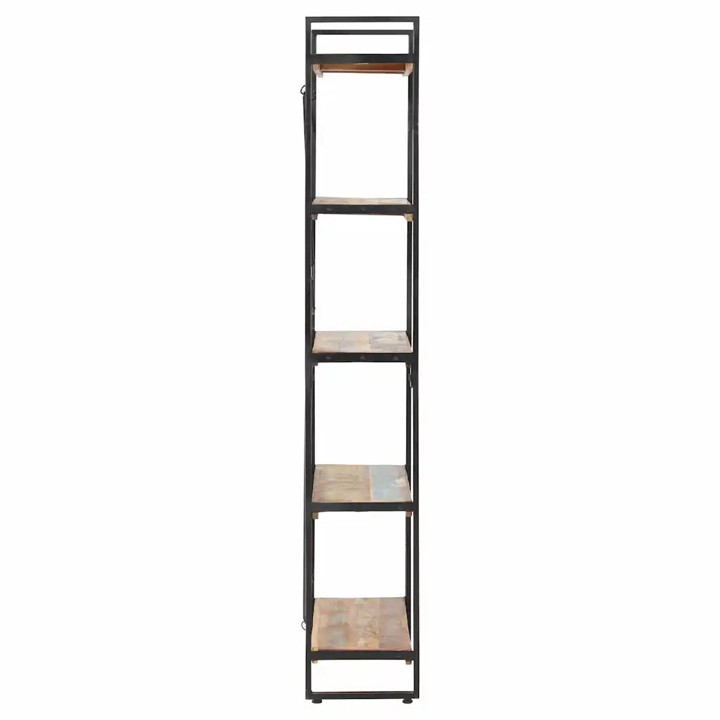 Libreria a 5 Ripiani 140x30x180 cm in Massello di Recupero 286583