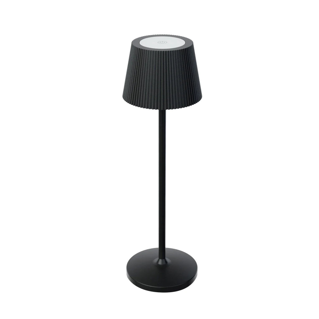 Lampada da tavolo led ricaricabile IP54 colore nero mod. Emmamini