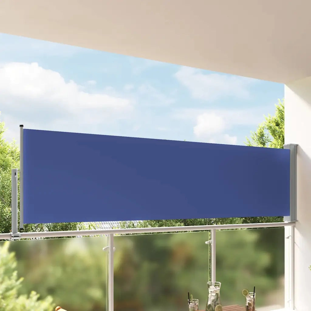 Tenda Laterale Retrattile per Patio-Tenda parasole per balcone 100x300 cm Blu 601157