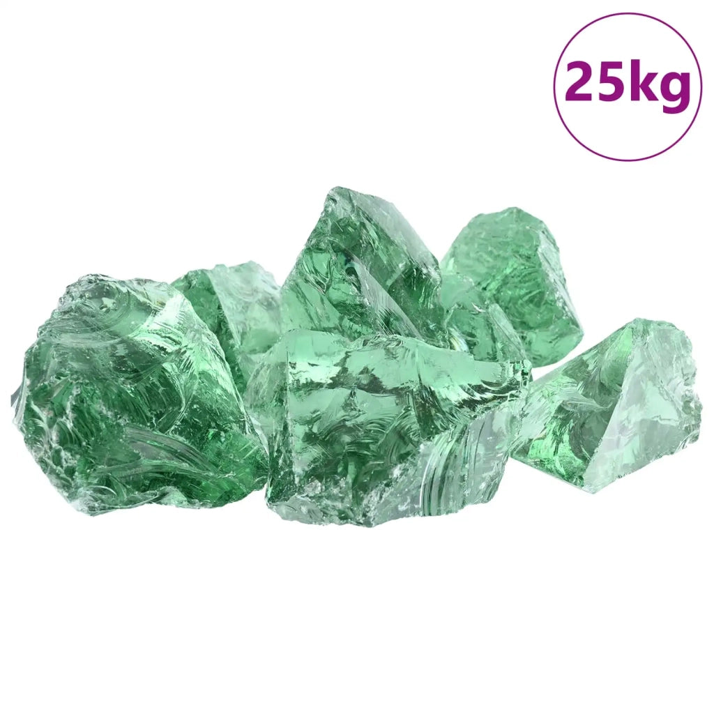 Sassi da Giardino Verde chiaro 12 cm Vetro CFW4443313