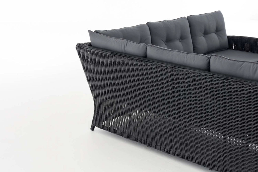 Set angolare Sierra Rundrattan Eisengrau 4