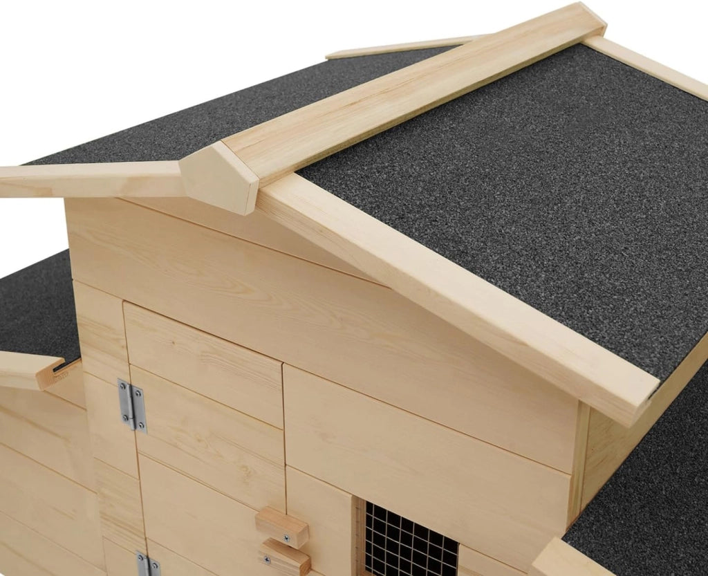Pollaio comfort con nido per la deposizione delle uova in legno