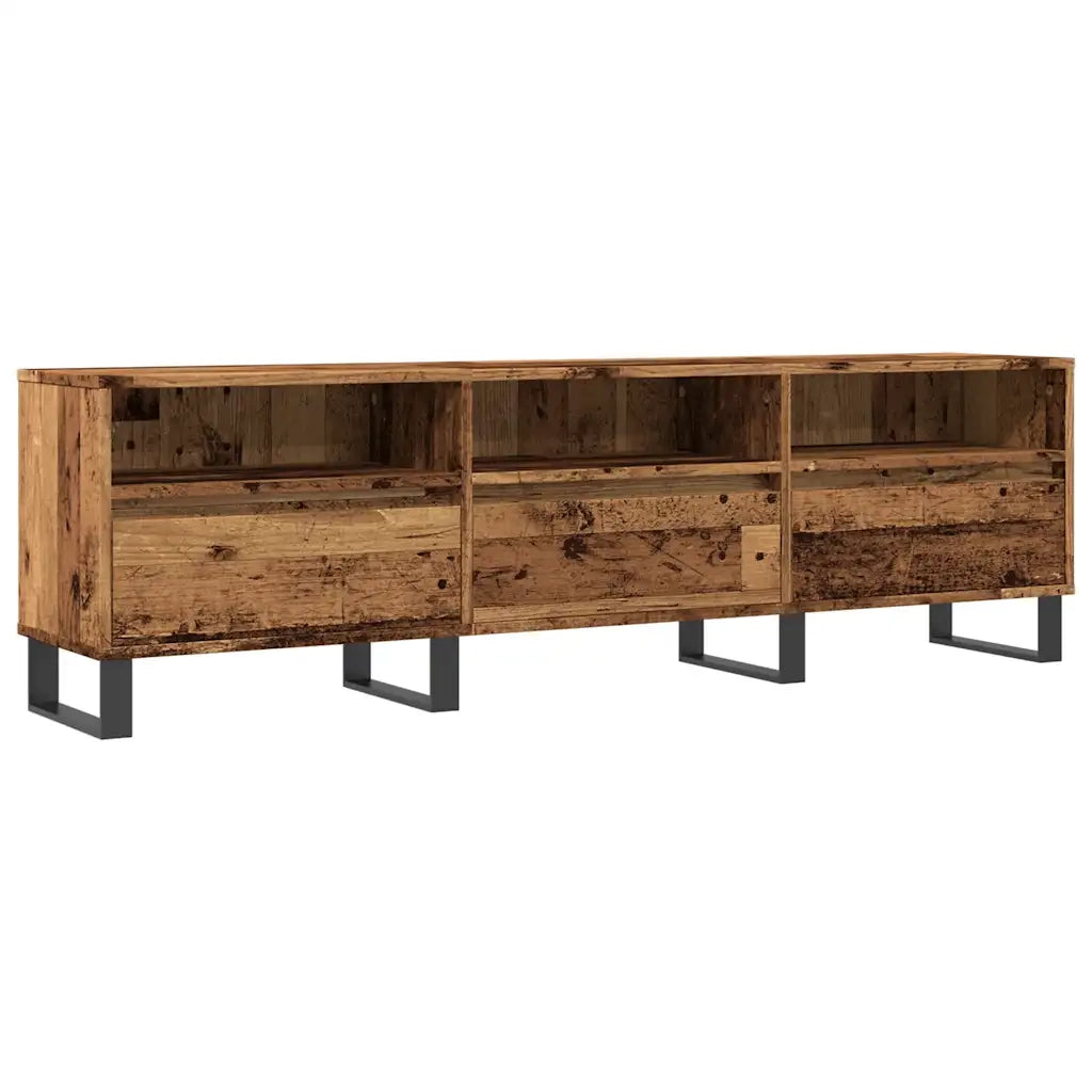 Mobile Porta TV-Credenza per TV Legno Antico 150x30x44,5 cm Legno Multistrato