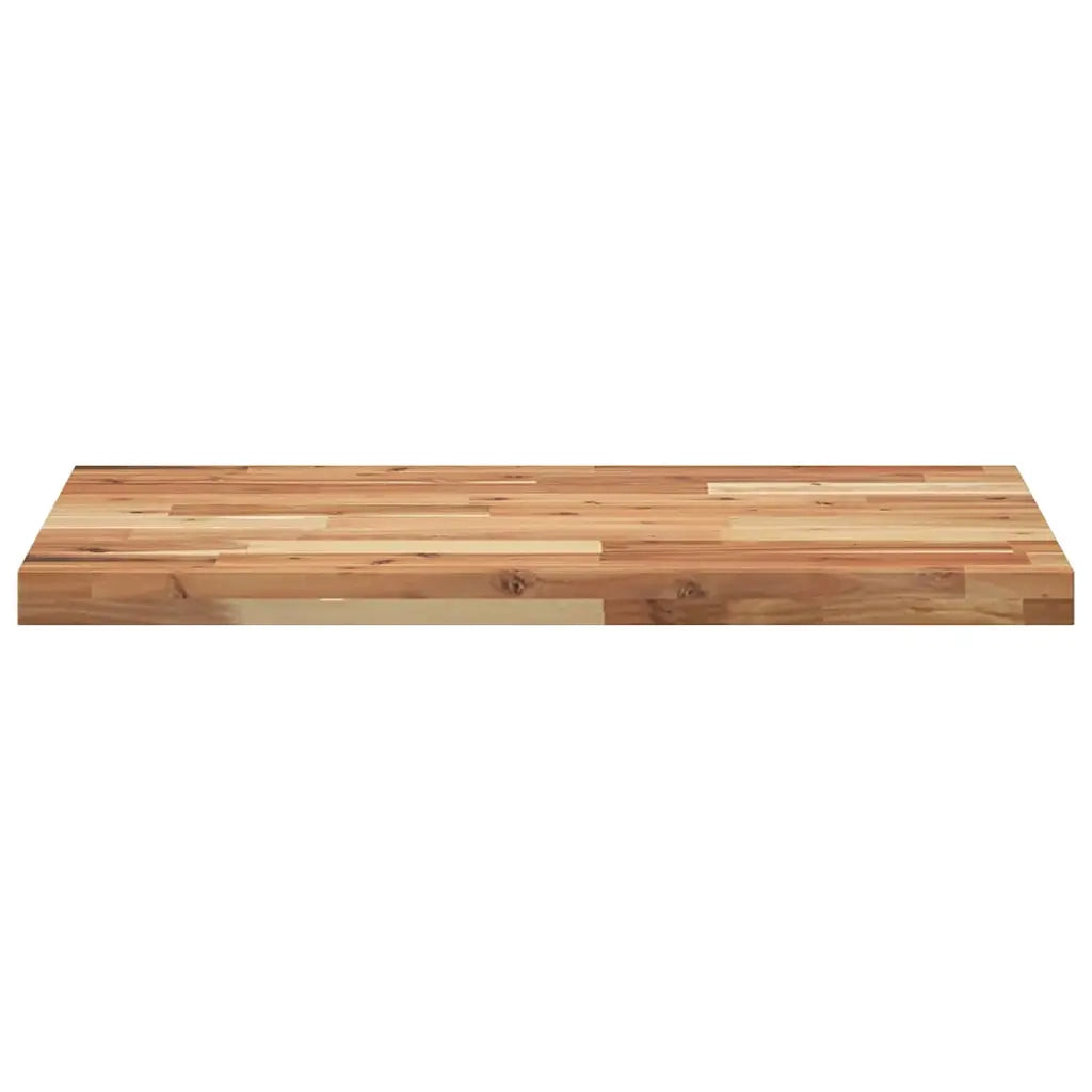 Piano Tavolo Rettangolare 140x50x4cm Legno Massello di Acacia