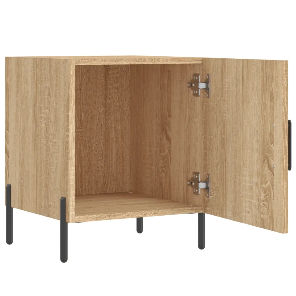 Comodini 2 pz Rovere Sonoma 40x40x50 cm in Legno Multistrato 827587