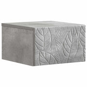 Mobiletto da notte a muro Grigio Cemento 49 x 34,5 x 20 cm