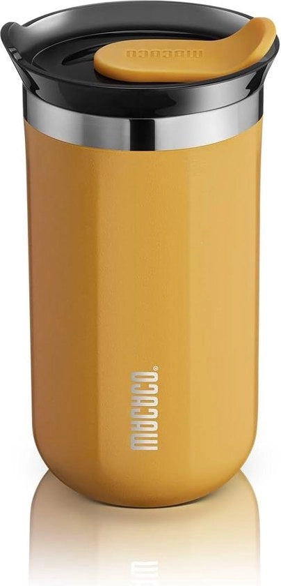 Moka Geïsoleerde Koffiemoka - Doppio Fondo in Acciaio Inossidabile per Viaggiatori 10 fl oz Giallo