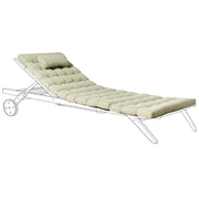 Cuscino per lettino prendisole con poggiatesta per lettino solare Resistente ai raggi UV verde chiaro esterno bordo piscina