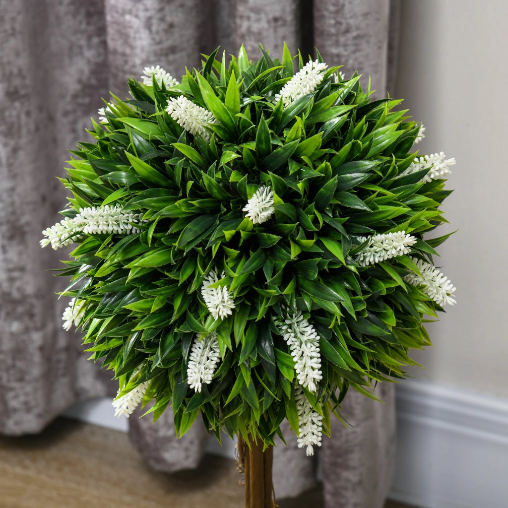 Albero Finto Lavanda 2 Pezzi ¨C Zephmum ¨C Bianco 60 cm