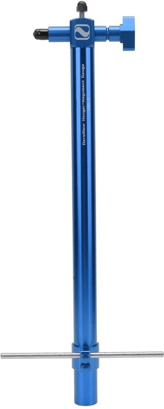 Misuratore di allineamento per biciclette 400 mm - Chiave di regolazione deragliatore posteriore - Kit di allineamento bicicletta - Lega di alluminio premium - Leggero e compattabile - Migliorata sicurezza della bicicletta