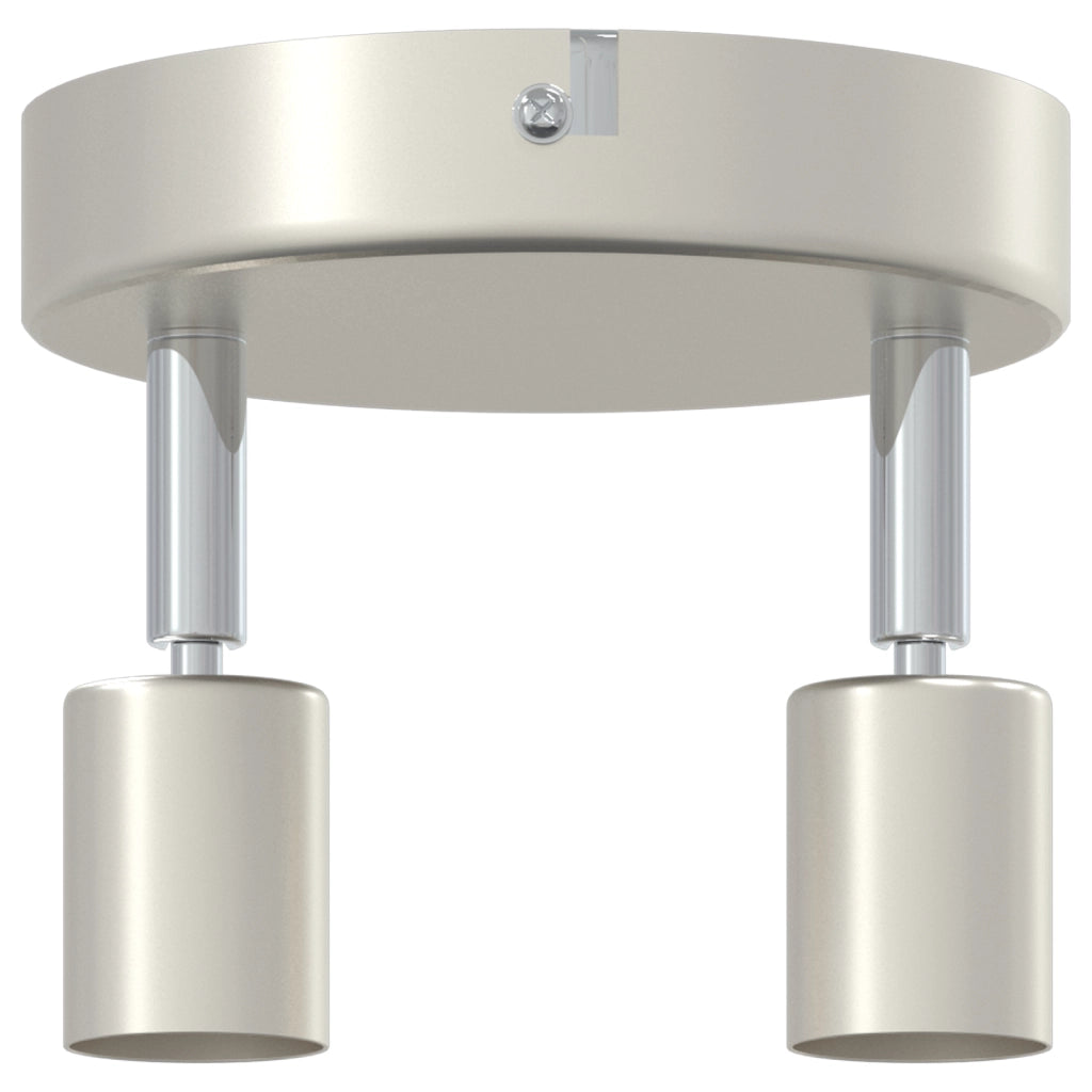 Faretti da soffitto 2 Vie Regolabile Nichel Spazzolato GU10
