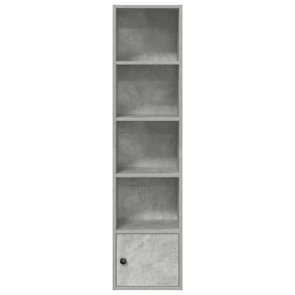 Libreria Grigio Cemento 31x24x127 cm in Legno Multistrato 860349