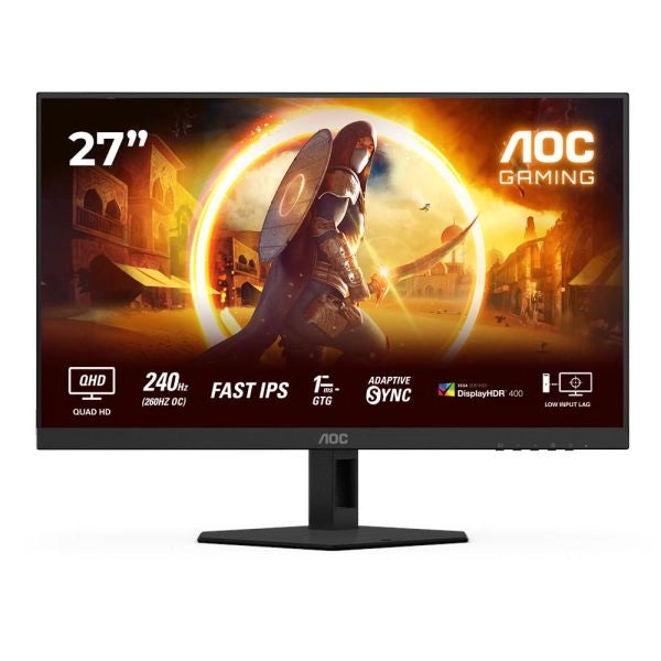 Aoc g4 q27g4zr monitor pc 68,6 cm (27") 2560 x 1440 pixel quad hd led nero, rosso