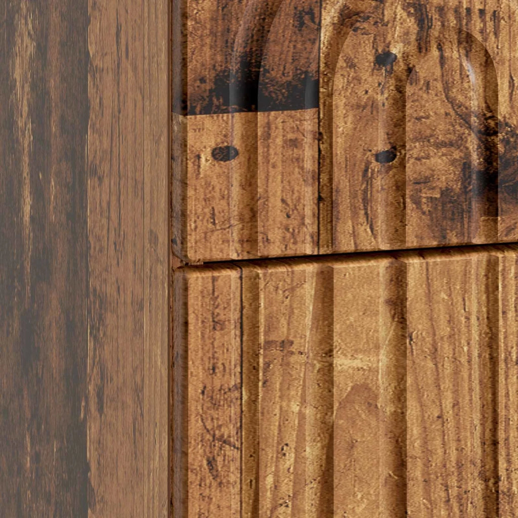 Armadio da Notte con cassetto Legno antico 43 x 34,5 x 48 cm 894081