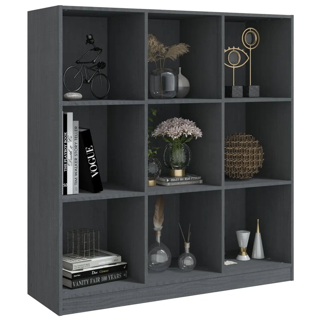Libreria/Divisorio Grigio 104x33,5x110 cm in Massello di Pino cod mxl 6288