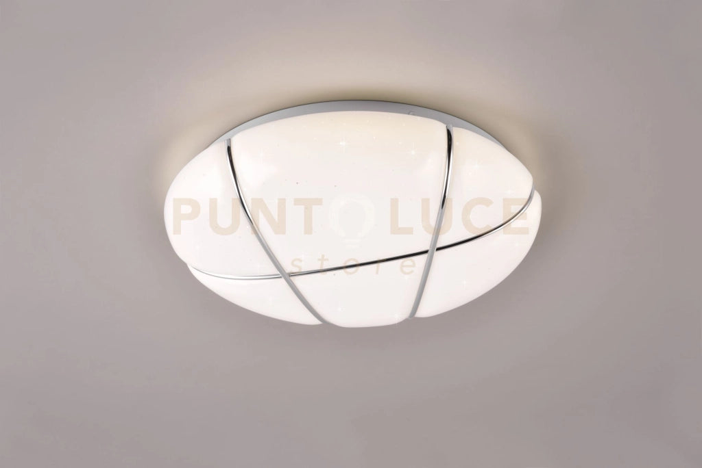 TIBOR PLAFONIERA LED 10W 1200lm, 4000K EFFETTO CIELO STELLATO CON DIMMERAZIONE AD INTERRUTTORE D. 30CM