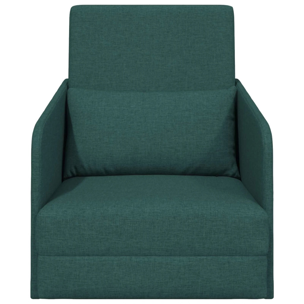 Divano letto | Sof¨¤ letto | Letto singolo Verde Scuro 65 x 80 x 83 cm Tessuto