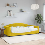 Divano Letto con Materasso Giallo 100x200 cm in Velluto 3197289
