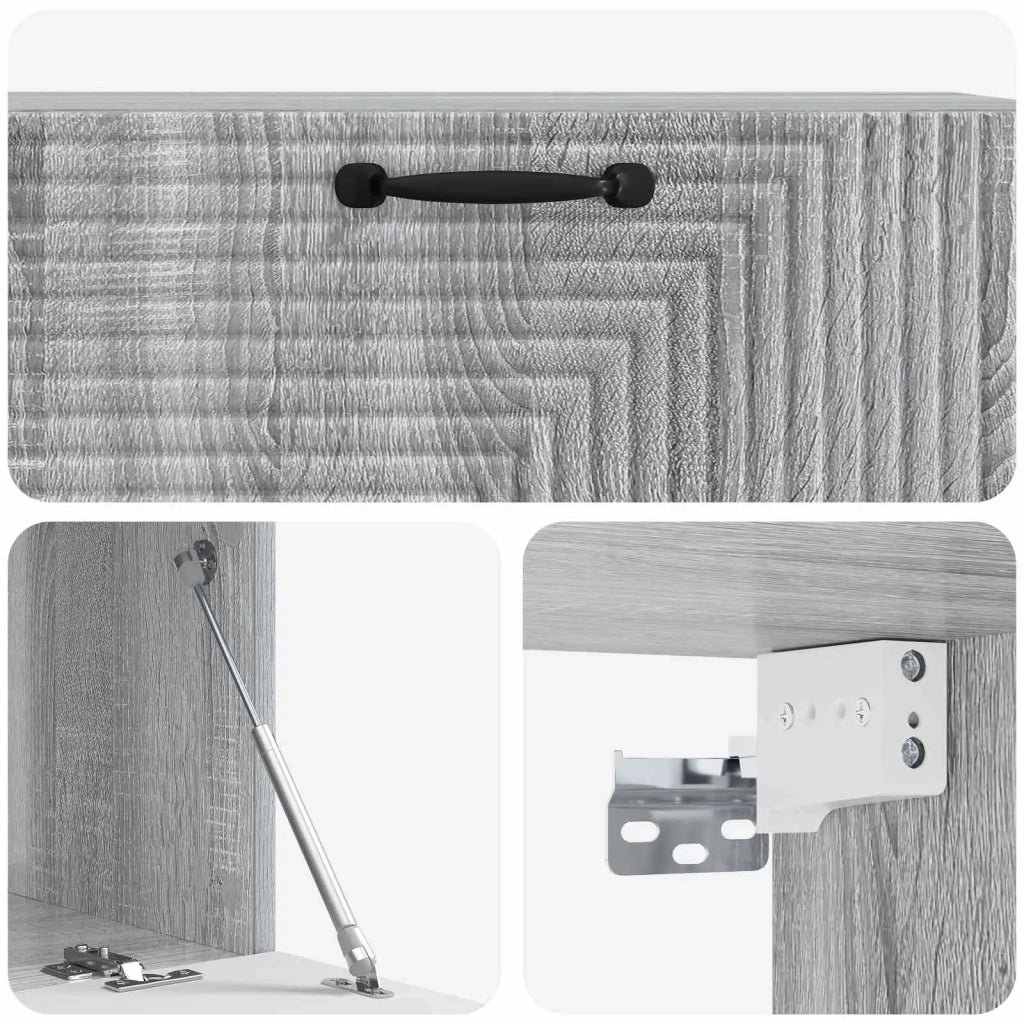 Mobile Porta TV da Muro Grigio Sonoma 98 x 41 x 30 cm