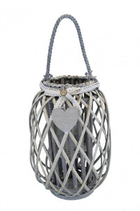 Lanterna Flavienne   in Vimini Grigio