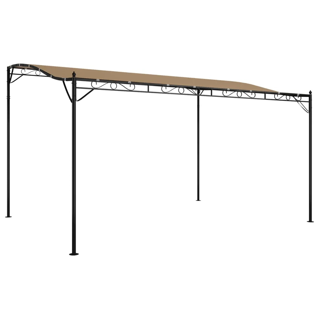 Tettoia Tortora 4x3 m 180 g/mÂ² Tessuto e Acciaiocod mxl 105563