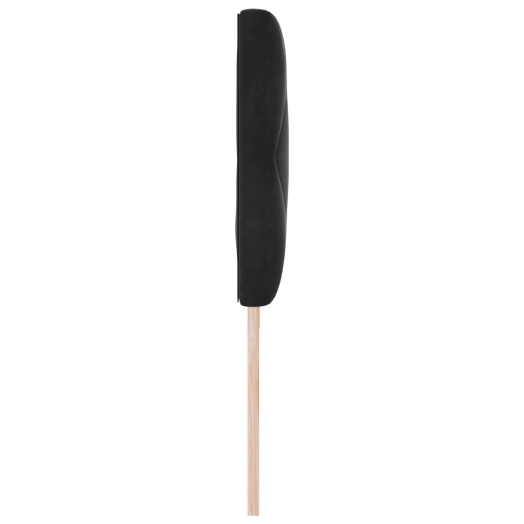 Testata LED Nera Set di 2 Nera Microfibra Grande Moderna