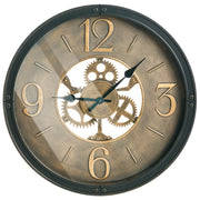 Orologio da parete con cornice sintetica 50 cm Finitura verniciata Forma rotonda Design classico Accessori per la casa Decorazioni