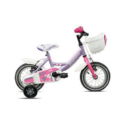Bicicletta legnano 26l9900dl bimba con rotelle lilac pink glossy