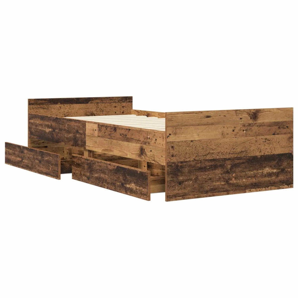 Telaio del letto con storage Legno antico 80 x 200 cm 3429624