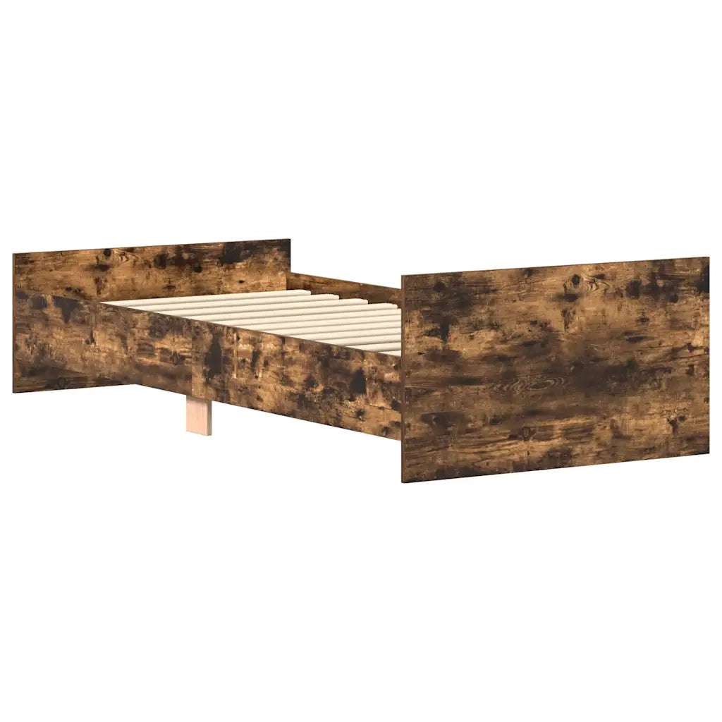 Giroletto senza Materasso Rovere Fumo 90x200 cm in Truciolato 835929