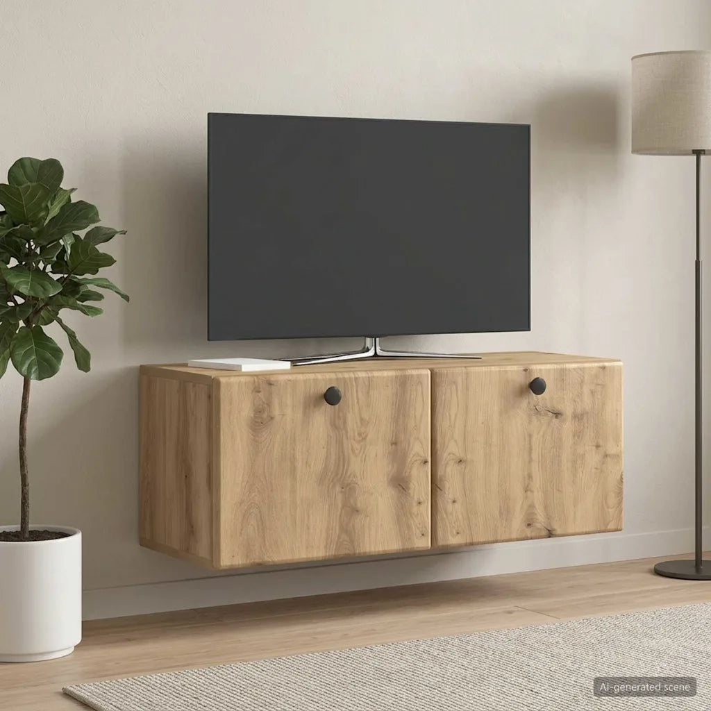 Mobile Porta TV da Muro 78,5 x 31 x 30 cm Rovere Artigianale 899234