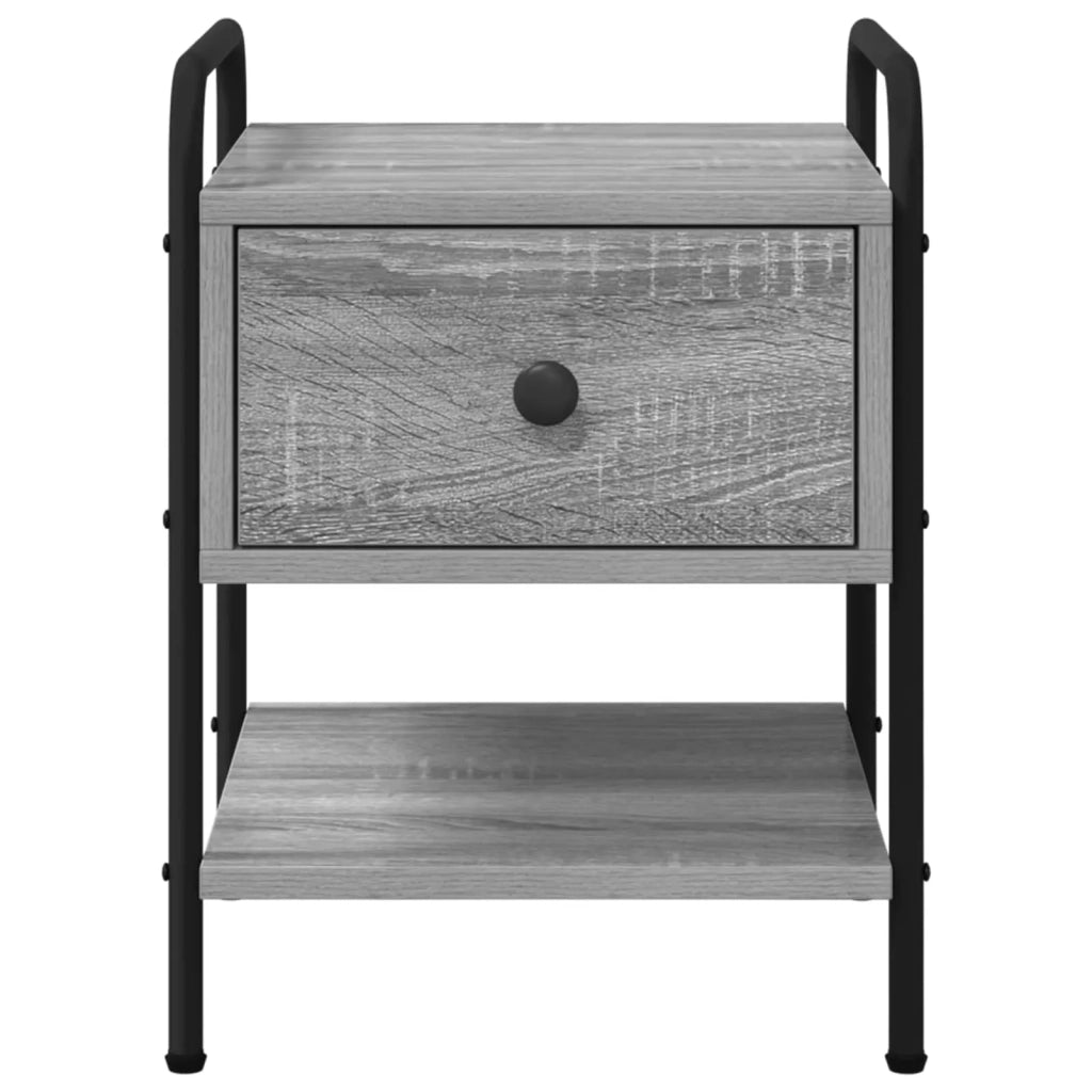 Armadio da Notte 2 pz Sonoma grigio 35 x 36,5 x 47 cm 8007666