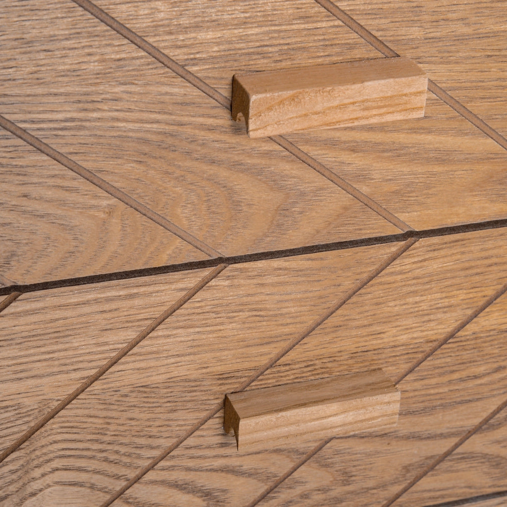 Comodino con 4 Cassetti ¨C Zephmum ¨C Legno Bianco 40x30x75 cm