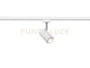 DUOLINE MARLEY SPOT ORIENTABILE METALLO BIANCO L. 10,2CM PER SISTEMA BINARIO 1 LUCE ATTACCO GU11
