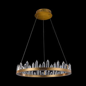 Lampada pendente Modern in Metallo Gletscher Ottone