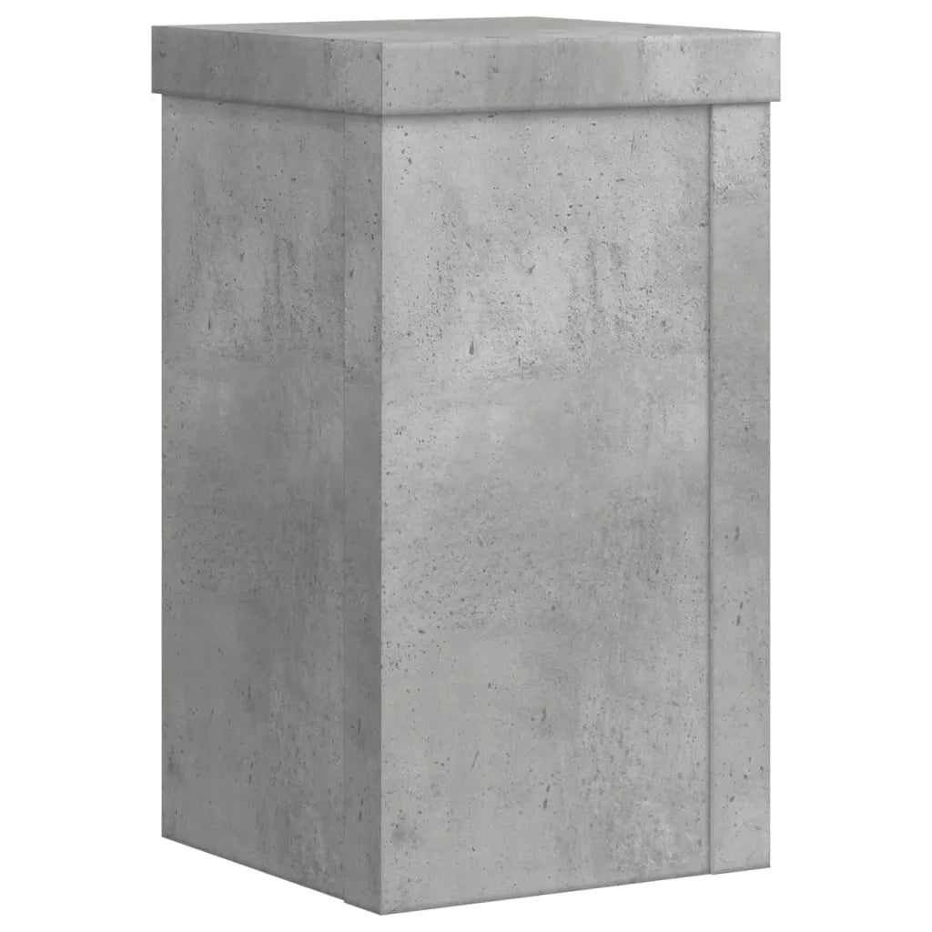 Supporti per Piante 2 pz Grigio 10x10x18 cm Legno Multistrato