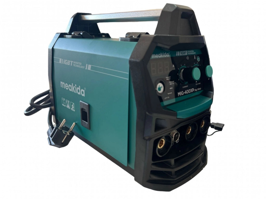 Saldatrice a filo continuo NO GAS 400A MIG-MMA elettrodo + bobina  MD-76005