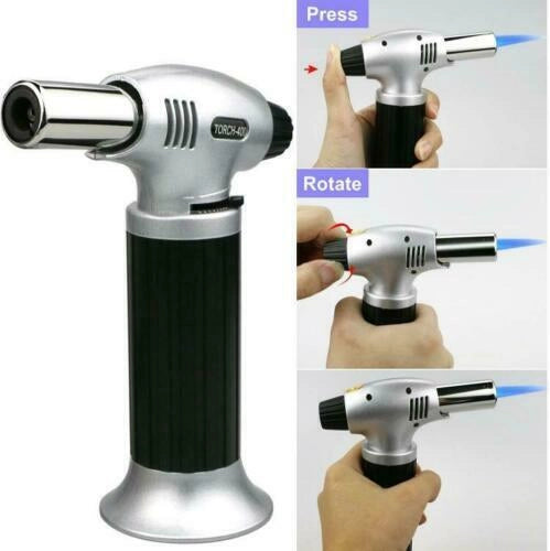 MINI CANNELLO BRUCIATORE TORCIA A GAS RICARICA FIAMMA OSSIDRICA CARAMELLATORE