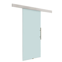 Porta Scorrevole Vetrata 90x205 cm Temperata Satinata