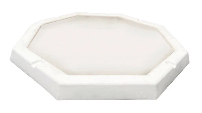 Piatto Doccia Ottagonale da Esterno Giardino 80 cm Arkema Bianco