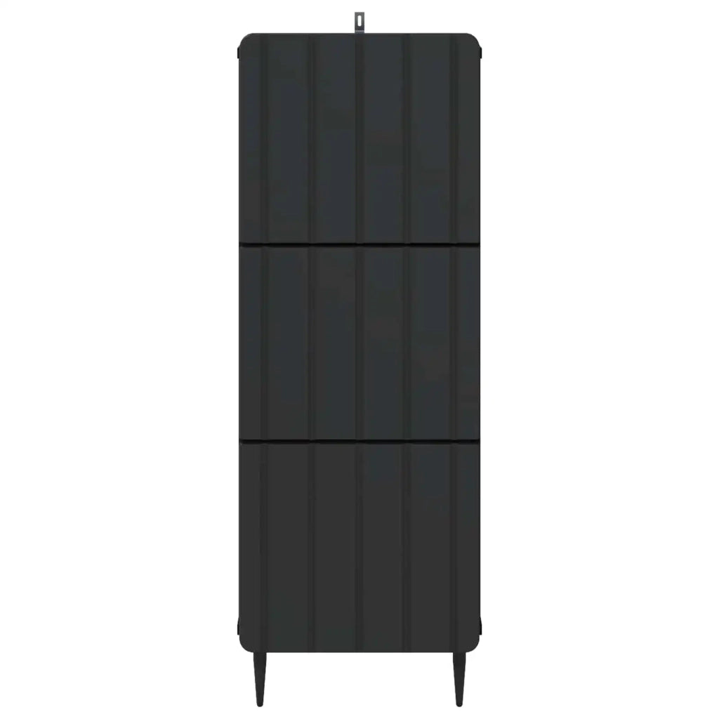 Mobile con Cassetti Nero 33 x 34,5 x 92 cm Legno ingegnerizzato